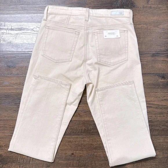 AG Jeans Paneled Mari High-rise Slim Straight Women’s Size 31 - Picture 4 of 6